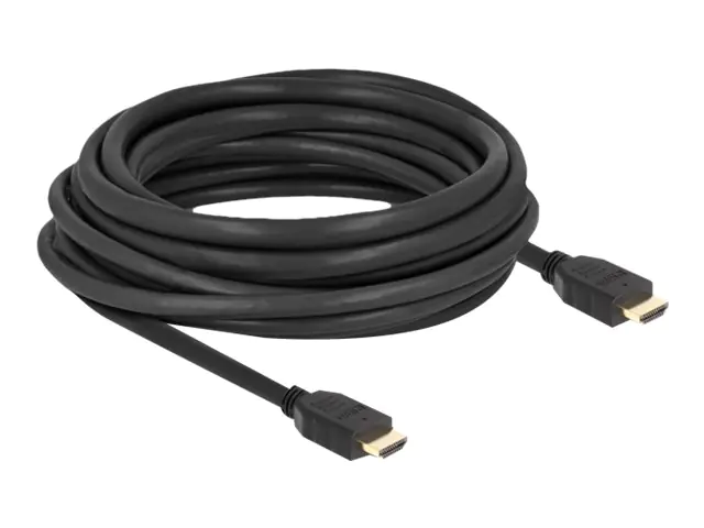Delock - Highspeed - HDMI-Kabel mit Ethernet - HDMI männlich zu HDMI männlich - 7 m - Schwarz - Support von 8K 60 Hz, bis zu 48 Gbps Datentransferrate