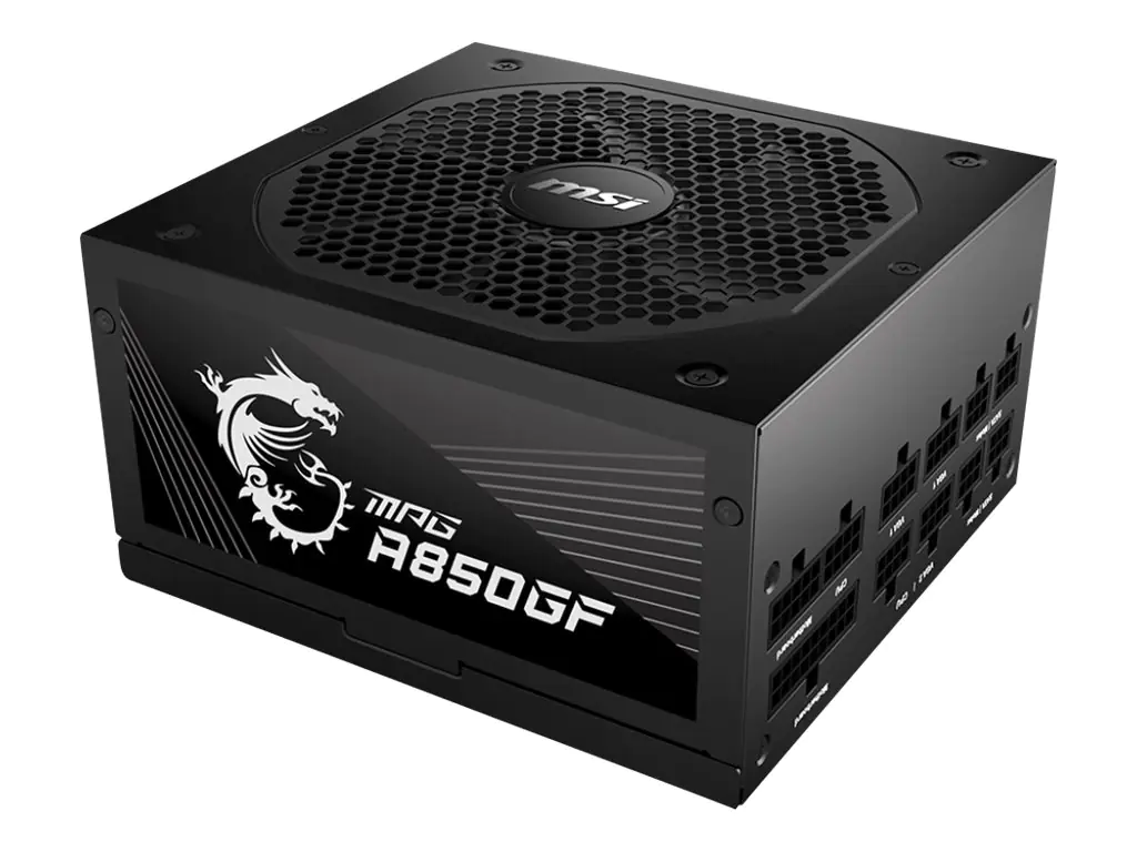 MSI MPG A850GF - Netzteil (intern) - ATX12V / EPS12V - 80 PLUS Gold - Wechselstrom 100-240 V - 850 Watt - aktive PFC