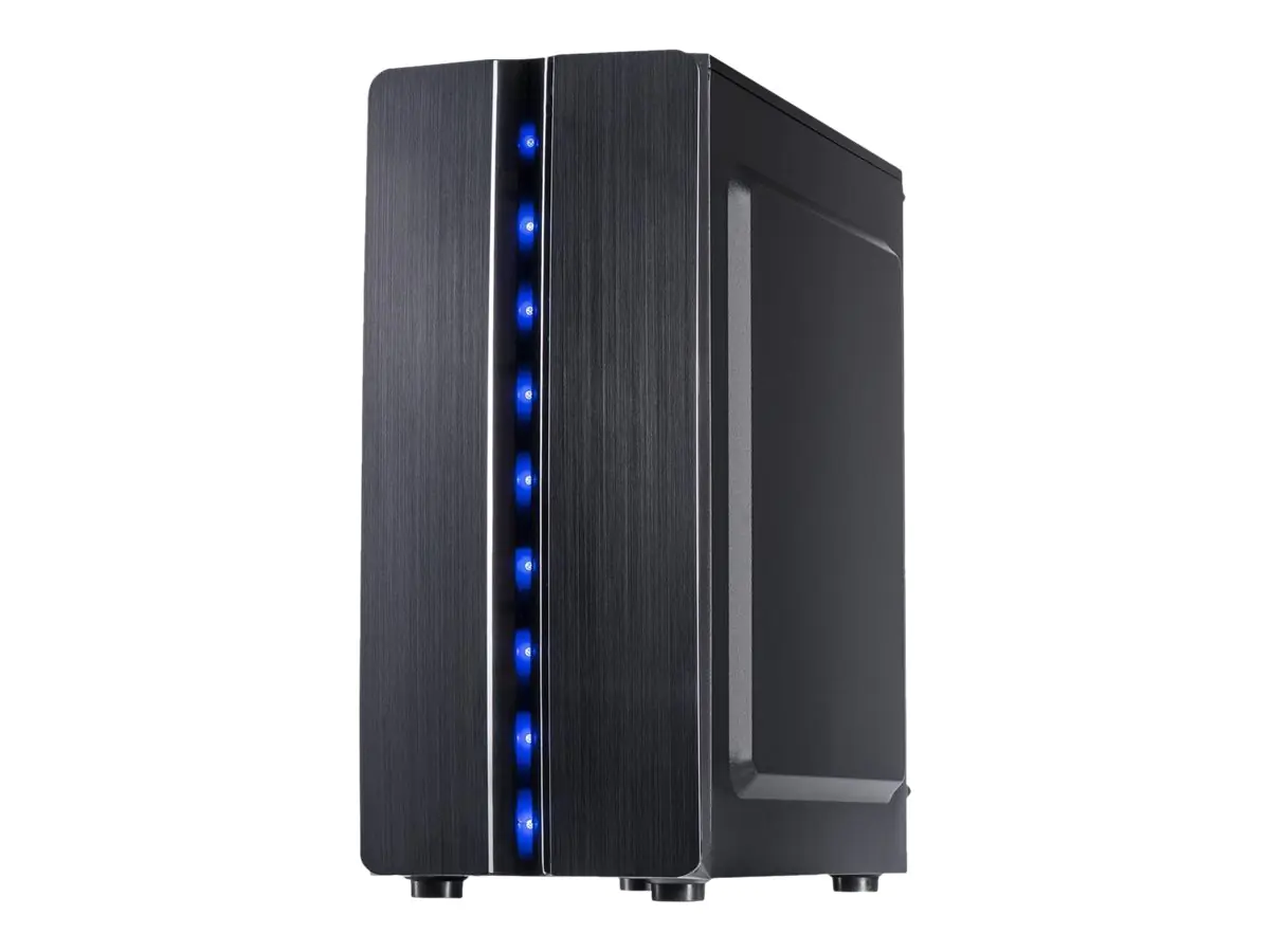 Inter-Tech Thunder - Tower - ATX - Seitenteil mit Fenster (Acryl) - keine Spannungsversorgung (ATX) - USB/Audio