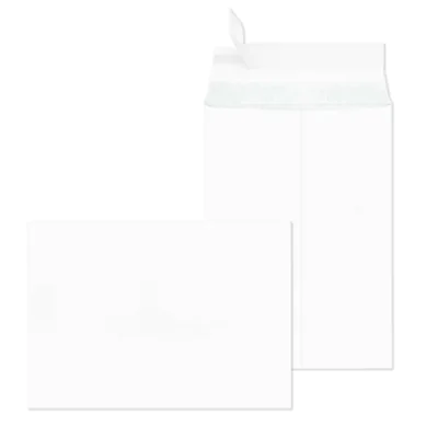 SECURITEX® Versandtasche DIN C5 229 x 162 mm (B x H) ohne Fenster 130g/m² mit Haftklebung Papier weiß 100 St./Pack.
