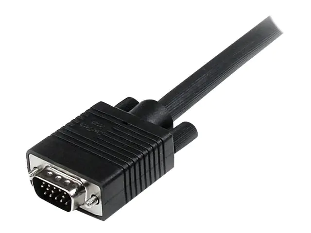 StarTech 30m VGA Monitorkabel - Koaxial HD15 Video Kabel - St/St - VGA-Kabel - HD-15 (VGA) (M) zu HD-15 (VGA) (M) - 30 m - geformt - Schwarz