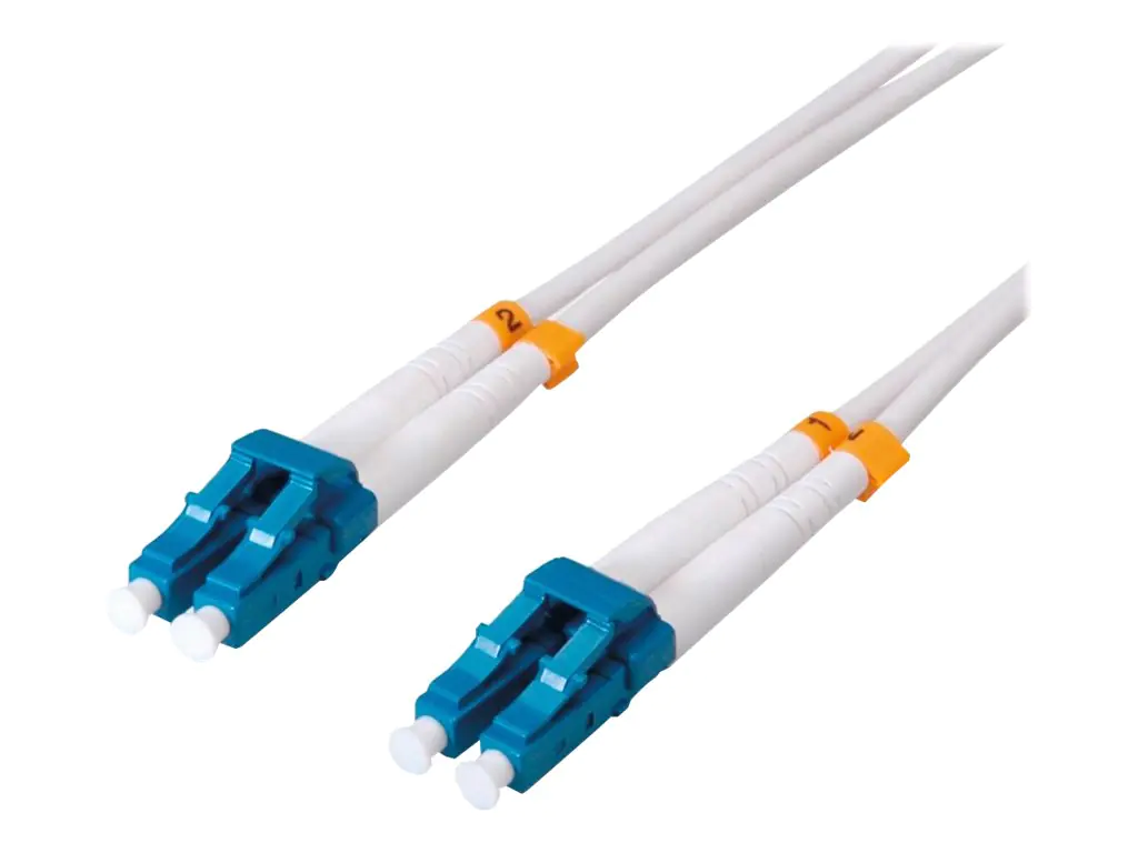 Roline - Patch-Kabel - LC Single-Modus (M) zu LC Single-Modus (M) - 1 m - Glasfaser - Duplex - 9/125 Mikrometer - OS2 - halogenfrei, Innen, Überbrückungskabel - weiß