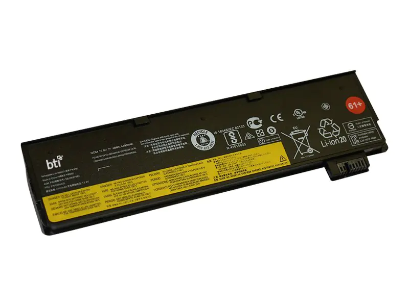 BTI LN-4X50M08811-BTI - Laptop-Batterie (gleichwertig mit: Lenovo 4X50M08811) - Lithium-Polymer - 6 Zellen - 4400 mAh - für Lenovo ThinkPad A475; A485; P51s; P52s; T25; T470; T480; T570; T580
