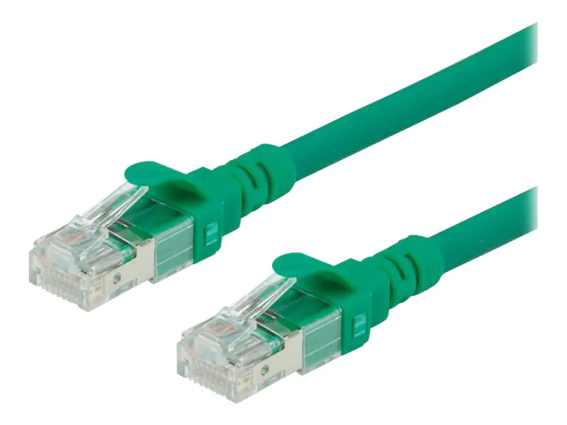 Roline - Patch-Kabel - RJ-45 (M) bis RJ-45 (M) - 1 m - UTP - CAT 6a - halogenfrei, geformt, verseilt - grün Roline - Patch-Kabel - RJ-45 (M) bis RJ-45 (M) - 1 m - UTP - CAT 6a - halogenfrei, geformt, verseilt - grün