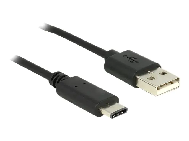 DeLOCK - USB-Kabel - USB-C (M) bis USB (M) - USB 2.0 - 3 A - 2 m - Schwarz