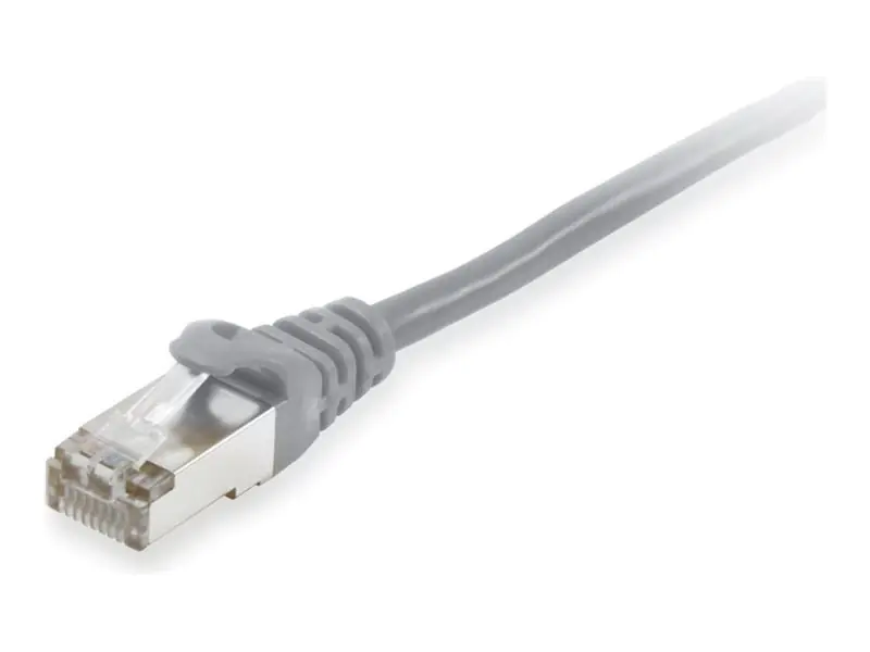 equip - Patch-Kabel - RJ-45 (M) zu RJ-45 (M) - 10 m - S/FTP - CAT 6a - halogenfrei, geformt, ohne Haken, verseilt - Grau