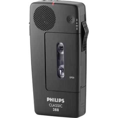 Philips Pocket Memo Classic 388, 400 - 4000 Hz, 128 mm, 63 mm, 25 mm, AA, 6,35 cm (2.5") LFH0388