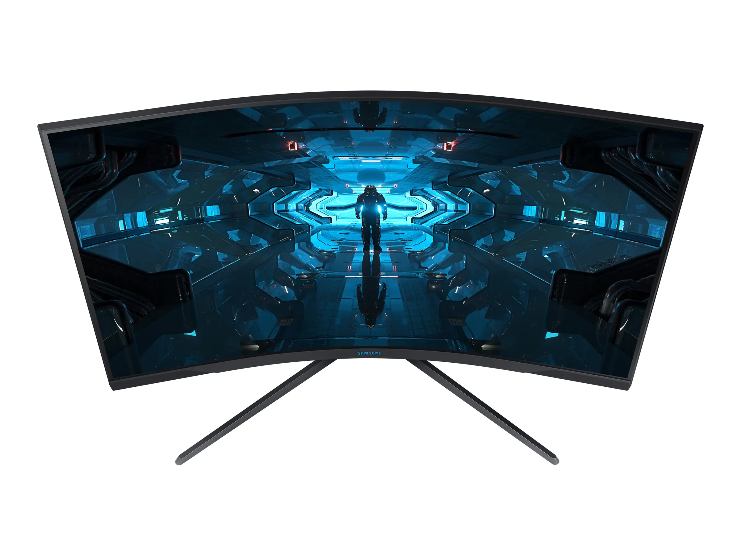 Samsung Odyssey G7 C32G74TQSU - G74T Series - QLED-Monitor - gebogen - 80 cm (32") - 2560 x 1440 WQHD @ 240 Hz - VA - 350 cd/m² - 2500:1 - DisplayHDR 600 - 1 ms - HDMI, 2xDisplayPort - Schwarz