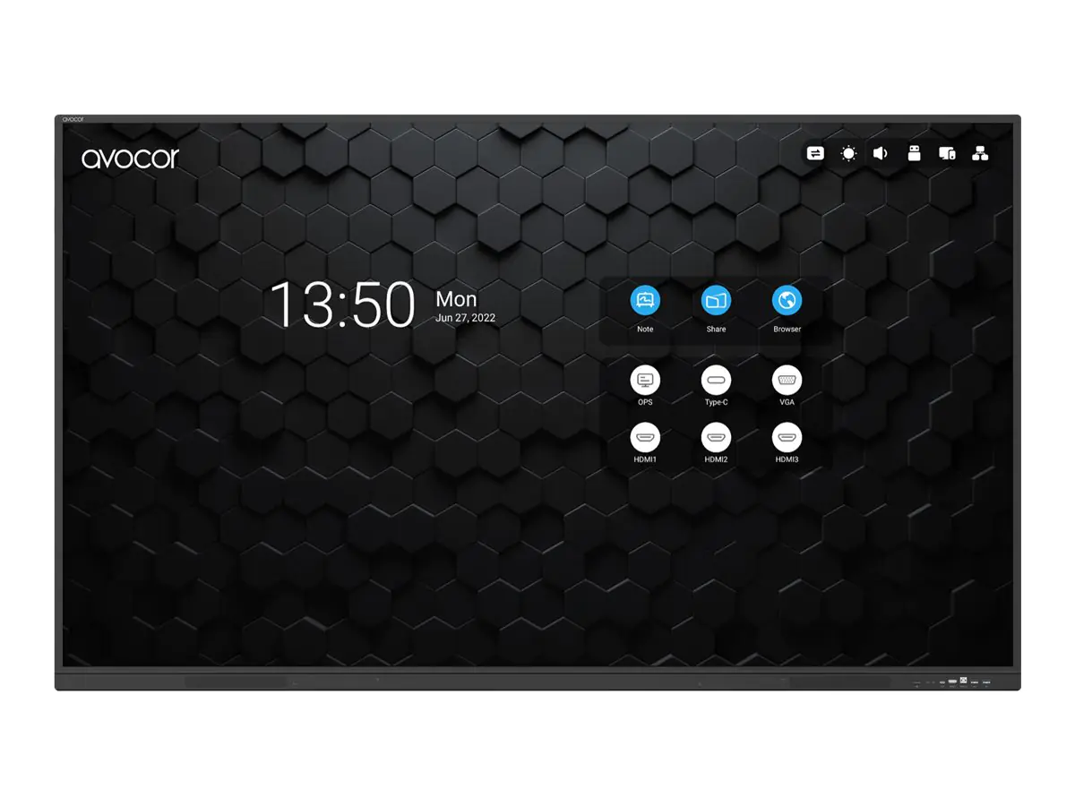 Avocor S-Series 75" 4k IR LED Interactive Displ - 190,5 cm - 75"