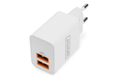 Digitus - Netzteil - 15.5 Watt - 3.1 A - PD 3.0 (2 x USB) - weiß