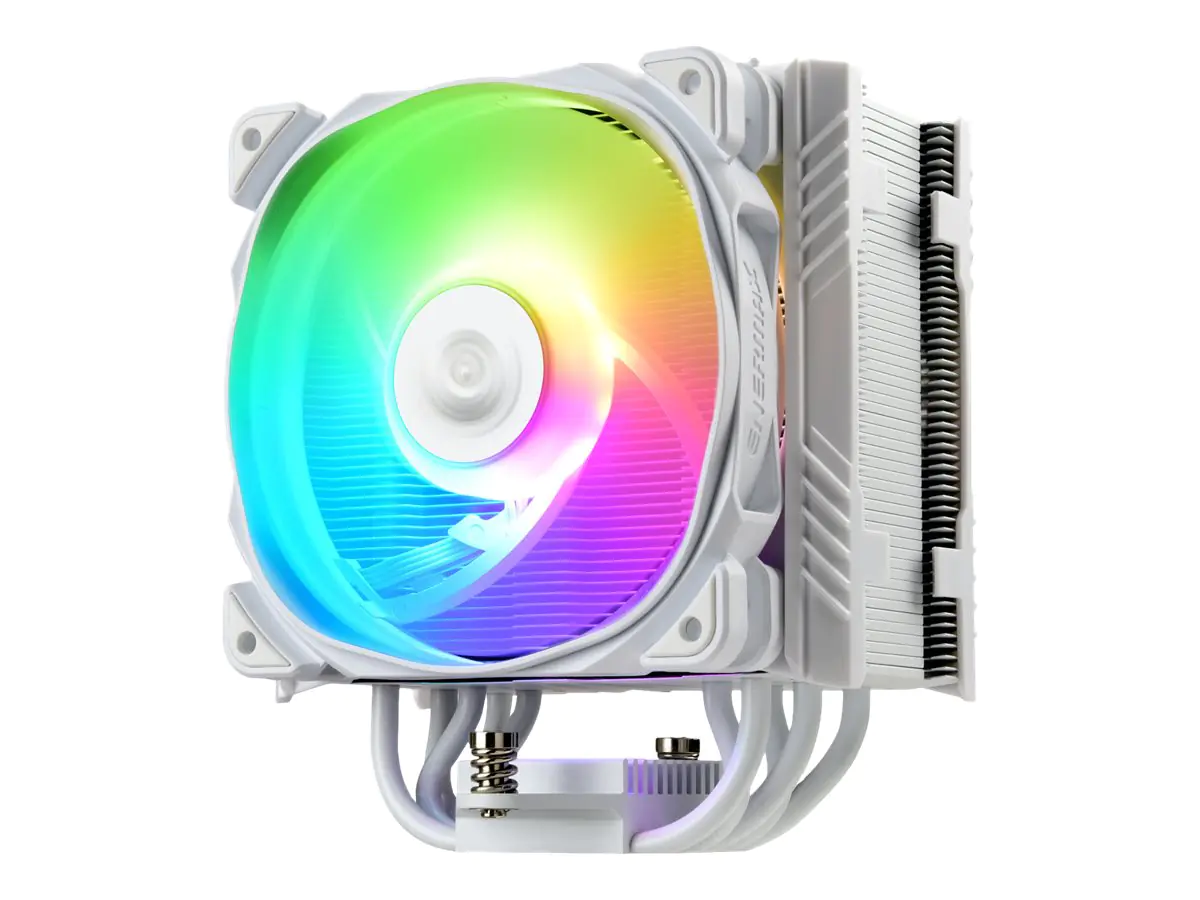 Enermax ETS-T50 AXE ETS-T50A-W-ARGB - White Version - Prozessor-Luftkühler - (für: LGA1150, LGA1151, LGA1155, LGA1156, LGA1366, LGA2066, AM2, AM2+, AM3, AM3+, AM4, FM1, FM2, FM2+, LGA2011-3, LGA2011) - Aluminium und Kupfer - 120 mm