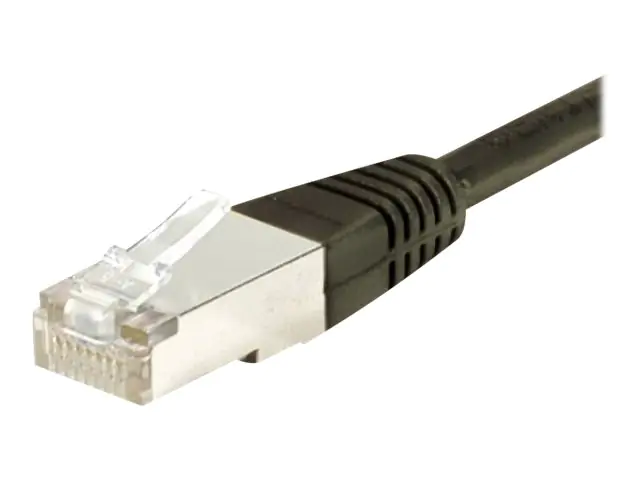 Dexlan - Patch-Kabel - RJ-45 (M) zu RJ-45 (M) - 7.5 m - SFTP, PiMF - CAT 6a - geformt - Schwarz