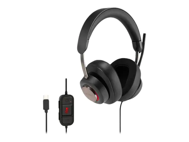 Kensington H2000 - Headset - ohrumschließend - kabelgebunden - USB-C - Geräuschisolierung Kensington H2000 - Headset - ohrumschließend - kabelgebunden - USB-C - Geräuschisolierung
