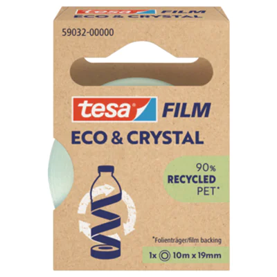 Tesa Eco & Crystal, 10 m, Polyethylenterephthalat, 19 mm 59032-00000-00