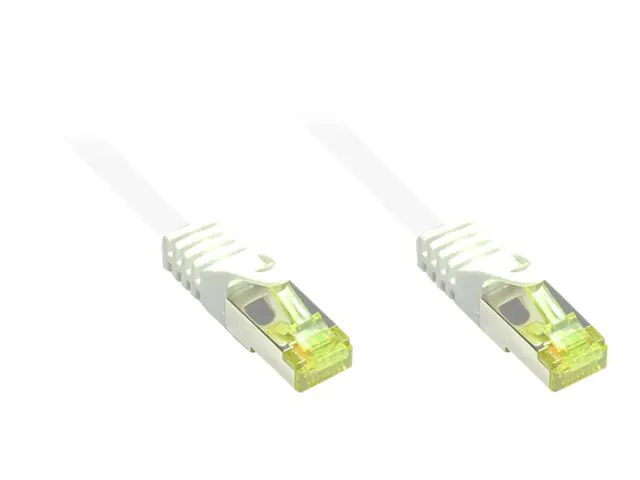 Good Connections - Patch-Kabel - RJ-45 (M) zu RJ-45 (M) - 7.5 m - SFTP, PiMF - CAT 7 - halogenfrei, geformt, ohne Haken - weiß