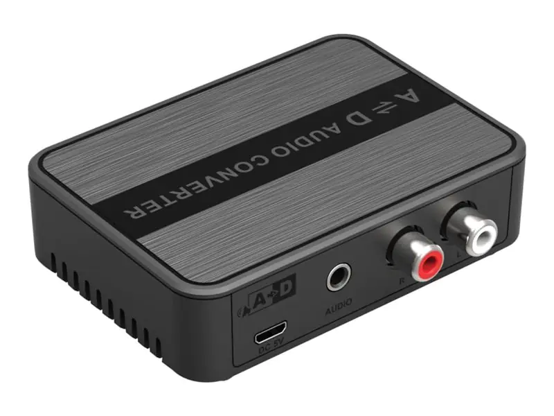 TECHly - Bidirektionaler Digital-Analog-Audio-Konverter - Schwarz