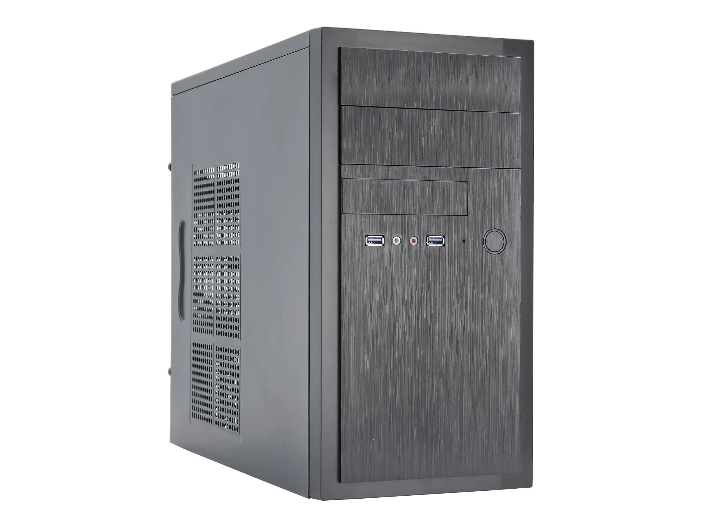 Chieftec Elox Series HT-01B - Tower - micro ATX - keine Spannungsversorgung - Schwarz - USB/Audio