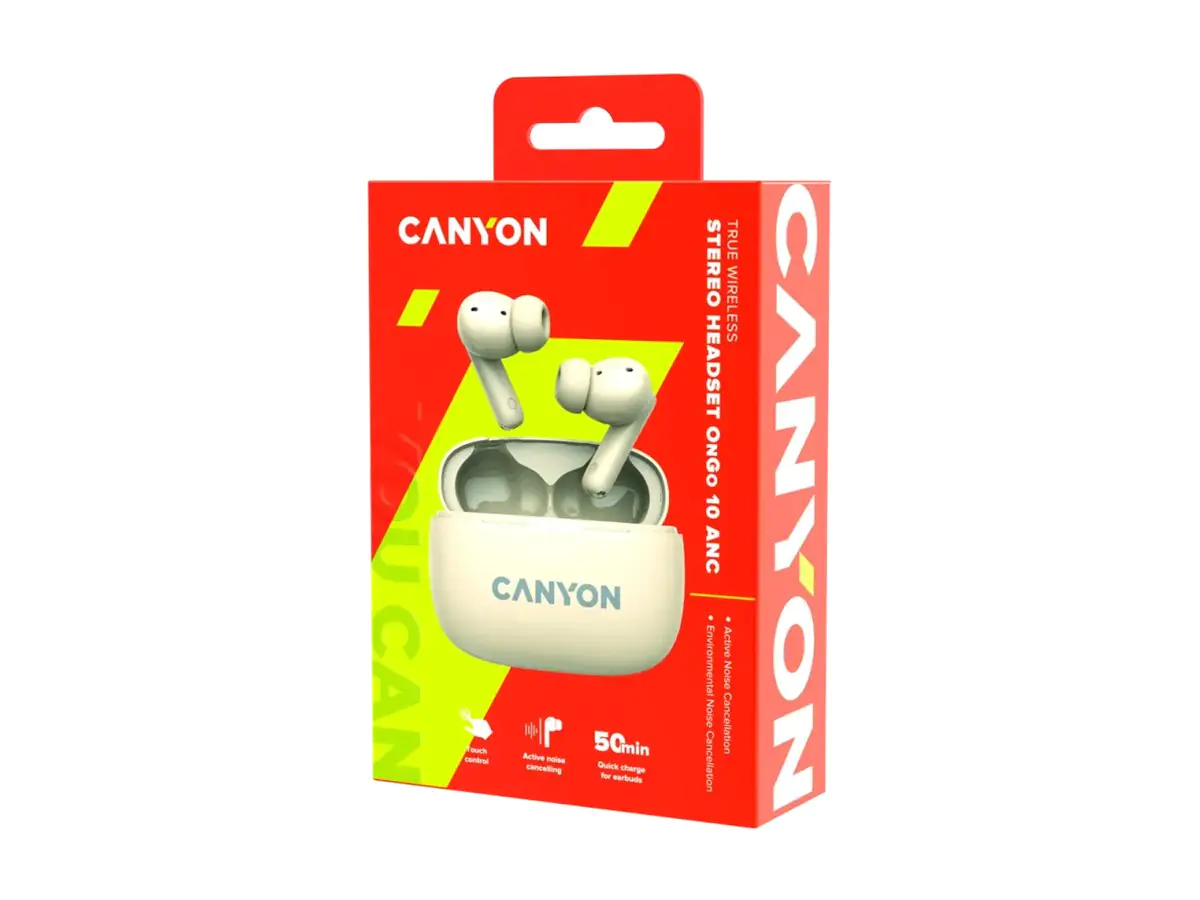 Canyon TWS-10 On Go 10 ANC True Wireless Bluetooth sluchadla do uši nabijacia