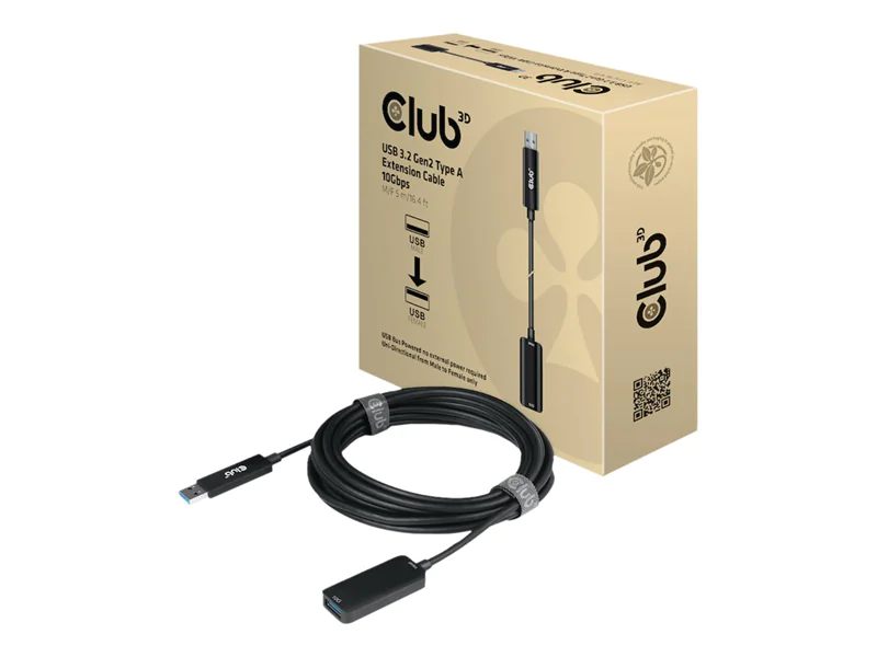 Club 3D CAC-1411 - USB-Verlängerungskabel - USB Typ A (M) zu USB Typ A (W) - USB 3.2 Gen 2 - 900 mA - 5 m