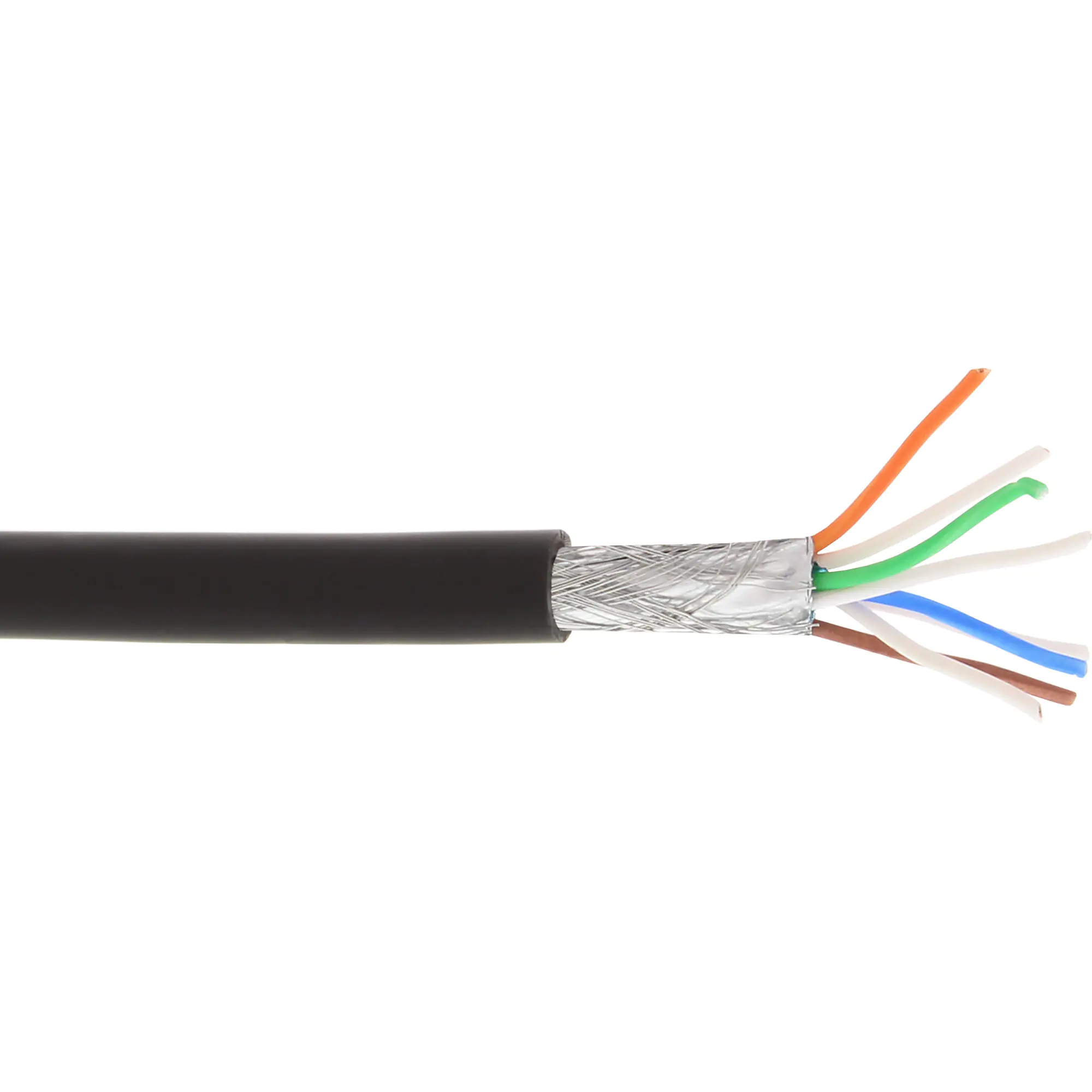 InLine - Bulkkabel - 100 m - SFTP, PiMF - CAT 6a - halogenfrei - Schwarz