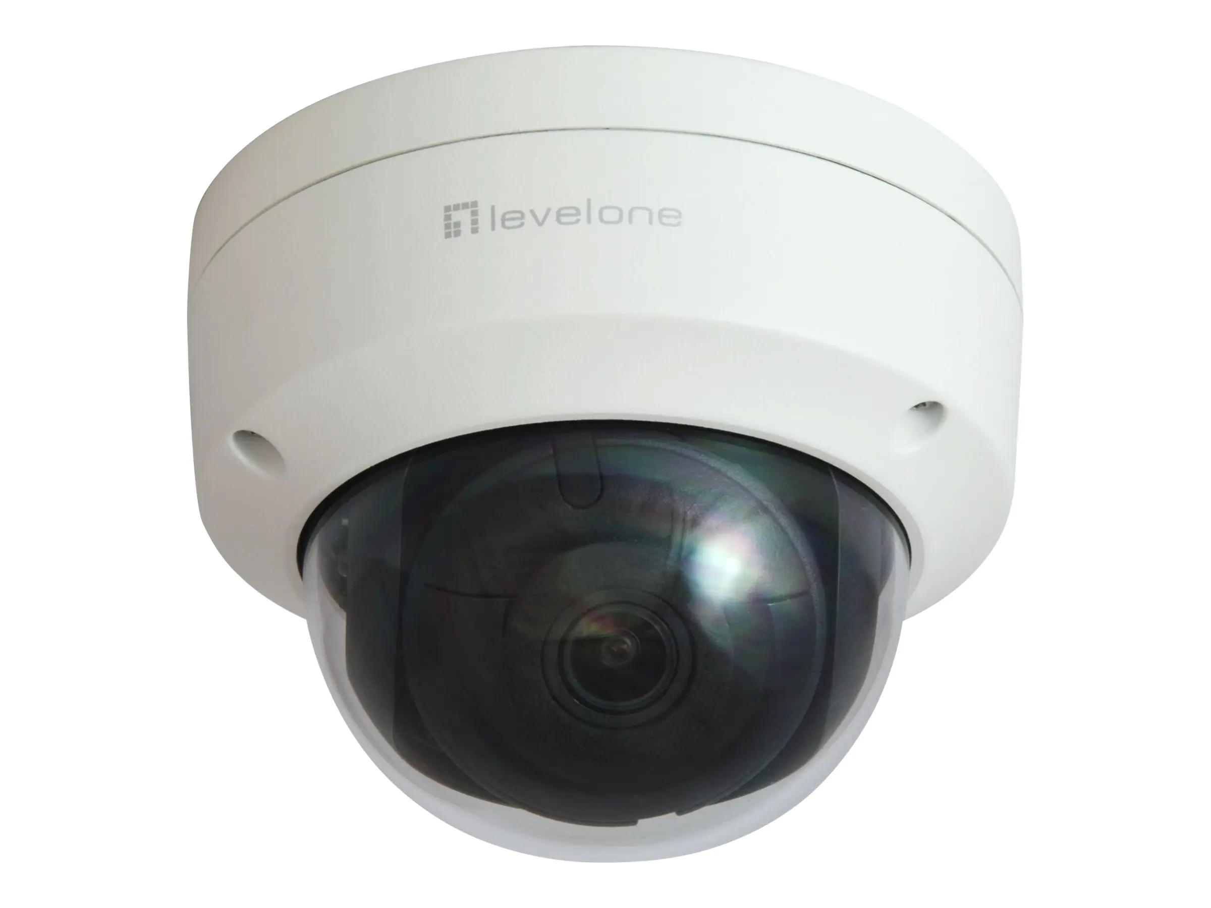 LevelOne GEMINI series FCS-3403 - Netzwerk-Überwachungskamera - Kuppel - Außenbereich - Vandalismussicher / Wetterbeständig - Farbe (Tag&Nacht) - 4 MP - 1920 x 1080 - M12-Anschluss - feste Brennweite - Audio - LAN 10/100 - MJPEG, H.264, H.265 - Gleichstro