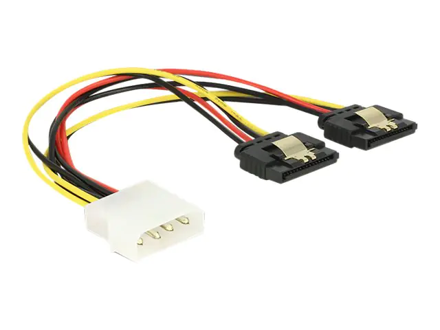 DeLOCK - Netzteil - interne Stromversorgung, 4-polig (M) bis SATA-Stromstecker (R) - 5 / 12 V - 20 cm