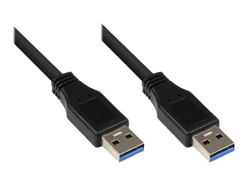 Good Connections - USB-Kabel - USB Typ A (M) bis USB Typ A (M) - USB 3.0 - 50 cm - Schwarz