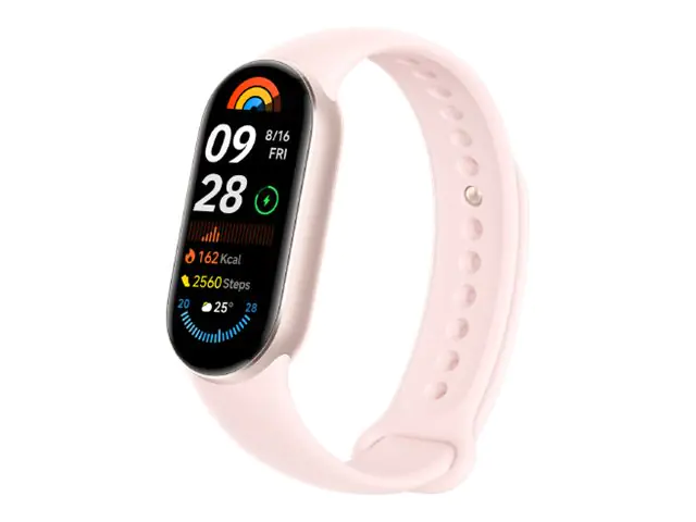 Xiaomi Smart Band 9 - Aktivitätsmesser mit Riemen - TPU - mystische Rose - Handgelenkgröße: 135-210 mm - Anzeige 4.1 cm (1.62") - Bluetooth - 15.8 g