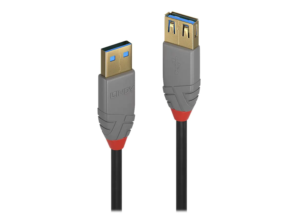 Lindy Anthra Line - USB-Kabel - USB Typ A (M) zu USB Typ A (W) - USB 3.1 Gen1 - 50 cm Lindy Anthra Line - USB-Kabel - USB Typ A (M) zu USB Typ A (W) - USB 3.1 Gen1 - 50 cm