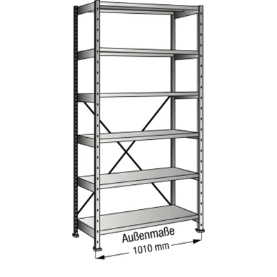 SCHOLZ Steckregal 451103 Grund 1.000x2.280x500mm 6OH vz SCHOLZ Steckregal 451103 Grund 1.000x2.280x500mm 6OH vz