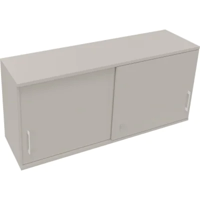 Aufsatz Schiebetürenschrank 2OH B1600xT442xH736mm Lichtgrau Aufsatz Schiebetürenschrank 2OH B1600xT442xH736mm Lichtgrau