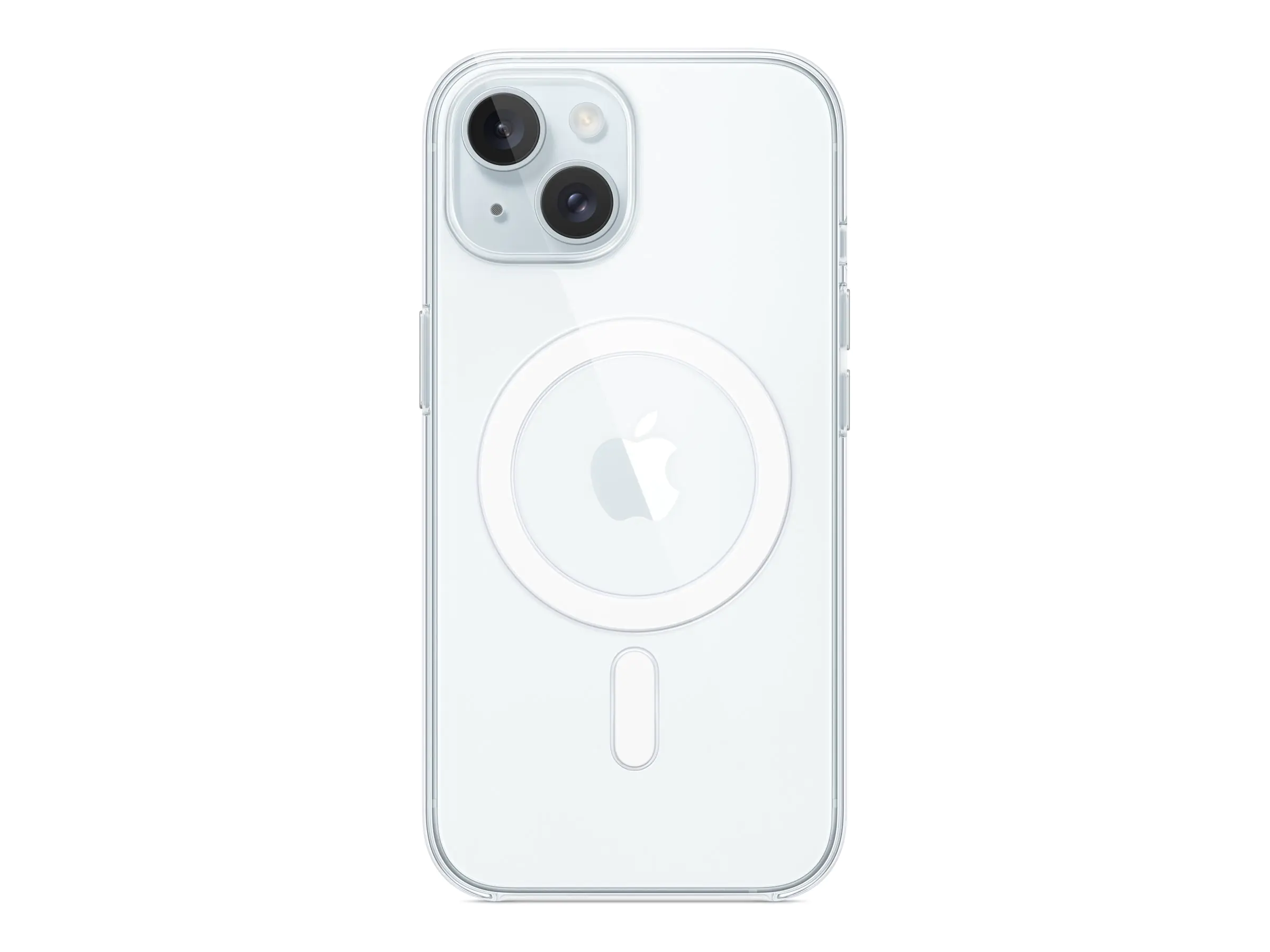 Apple - Hintere Abdeckung für Mobiltelefon - kompatibel mit MagSafe - Polycarbonat - klar - für iPhone 15