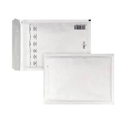 AIRPRO Luftpolstertasche W/13 mit Haftklebung, Lochung für Klammer Kraftpapier weiß 100 St./Pack. AIRPRO Luftpolstertasche W/13 mit Haftklebung, Lochung für Klammer Kraftpapier weiß 100 St./Pack.