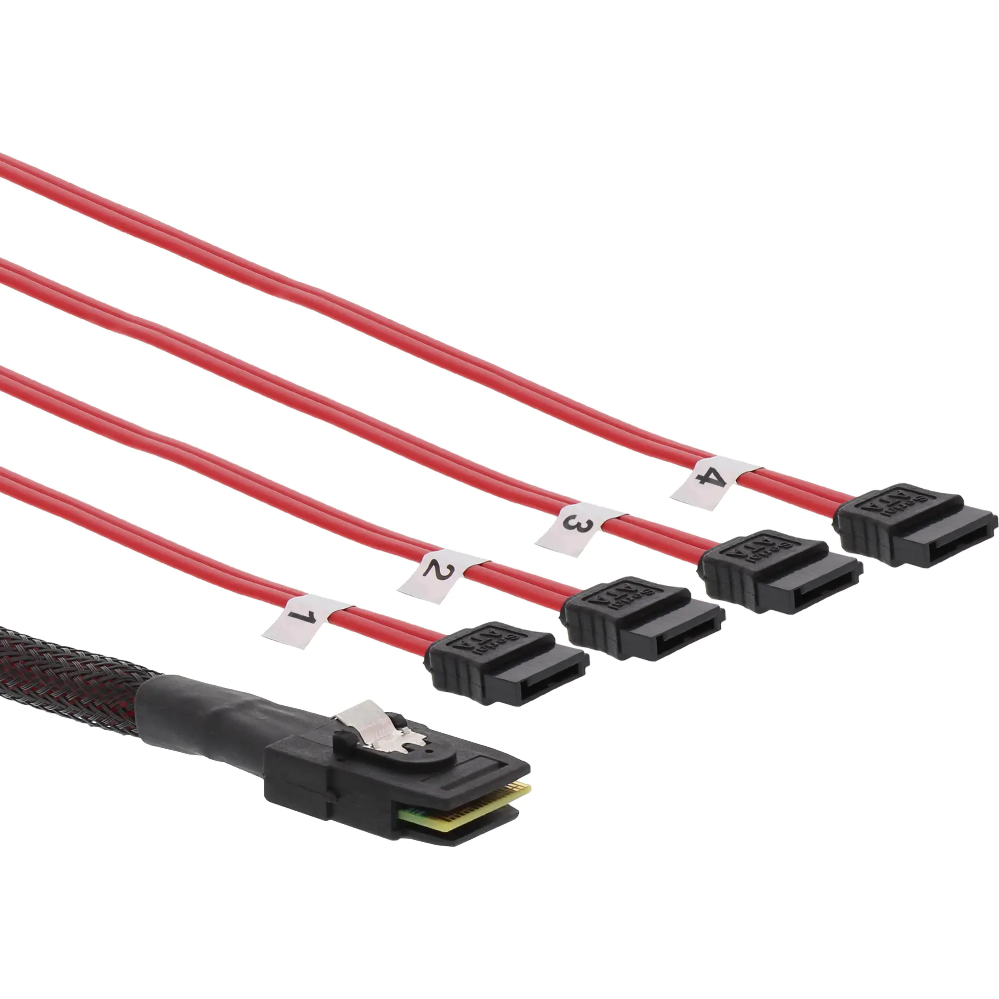 InLine - Internes SAS-Kabel - Überkreuzung - 4-Lane - SATA zu 36 PIN 4iMini MultiLane - 75 cm