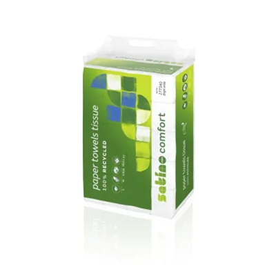 Satino Papierhandtuch comfort 20,6 x 32 cm (B x L) Papier, 100 % recycelt hochweiß 25 x 120 Bl./Pack.
