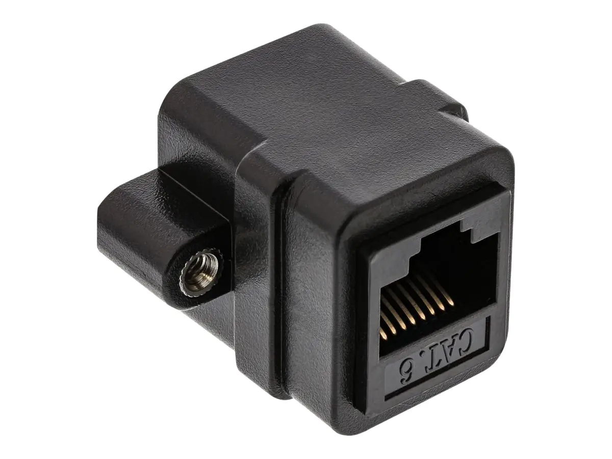 InLine - Netzwerkkoppler - RJ-45 (W) bis RJ-45 (W) - UTP - CAT 6 - Schwarz