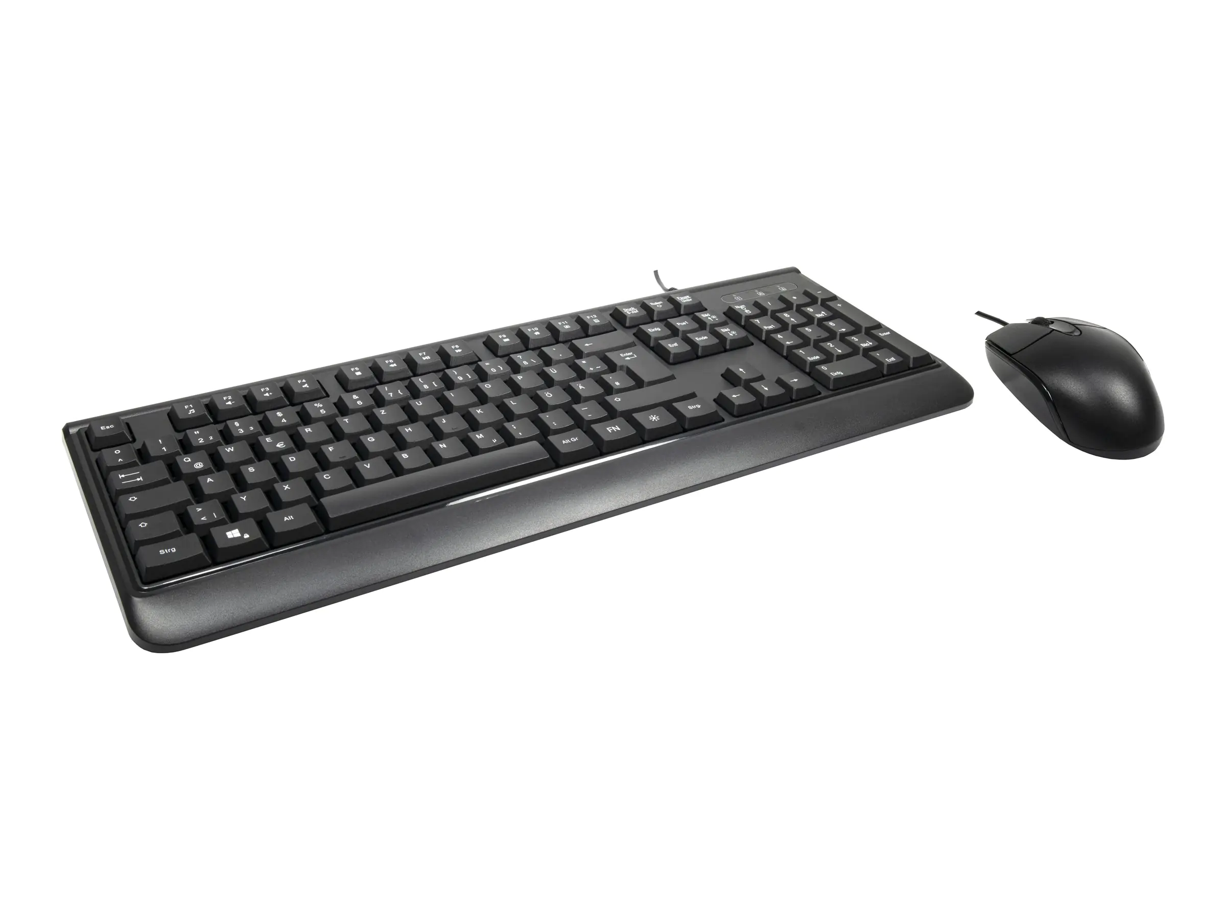 Inter-Tech AC KB-101DE Desktop USB 1200dpi 105 Tasten kabelgebunden