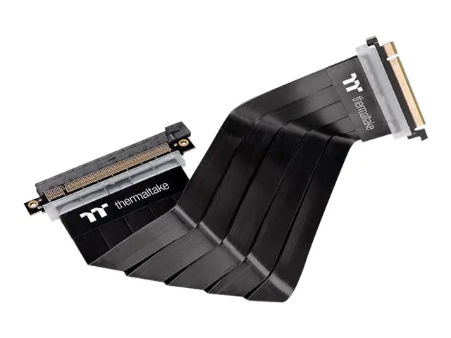 Thermaltake TT Premium PCI-E 3.0 Extender - PCI Express x16 Kabel - 164 pin PCI Express (M) bis 164 pin PCI Express (W) - 30 cm - Schwarz