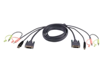 ATEN 2L-7D05U - Video- / USB- / Audio-Kabel - USB, mini-phone stereo 3.5 mm, DVI-D (M) zu mini-phone stereo 3.5 mm, USB Typ B, DVI-D (M) - 5 m ATEN 2L-7D05U - Video- / USB- / Audio-Kabel - USB, mini-phone stereo 3.5 mm, DVI-D (M) zu mini-phone stereo 3.5 mm, USB Typ B, DVI-D (M) - 5 m