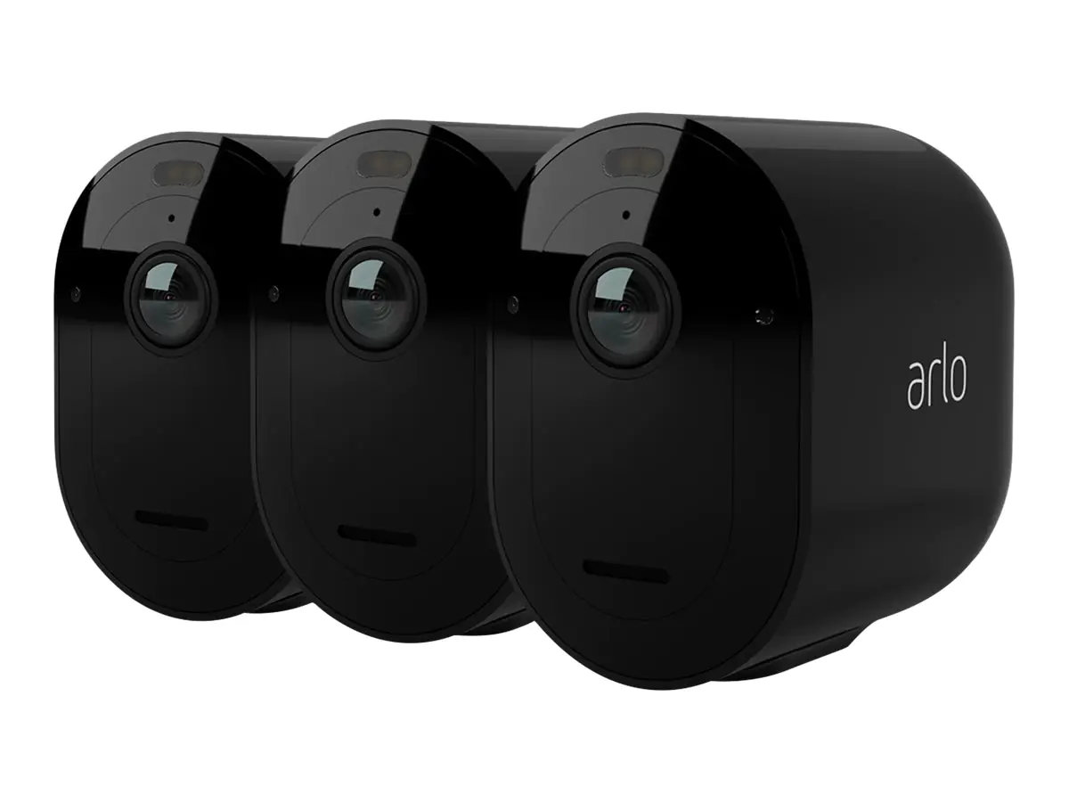 Arlo Pro 5 - Netzwerk-Überwachungskamera - Außenbereich, Innenbereich - wetterfest - Farbe (Tag&Nacht) - Audio - drahtlos - Wi-Fi (Packung mit 3)