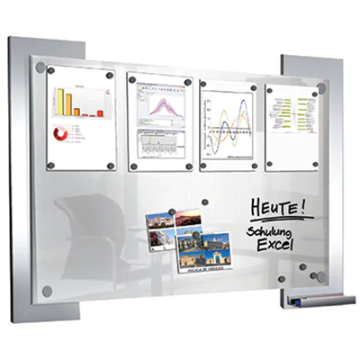 Kerkmann Tafel Look 6518 106x84cm Stahl/Glas si/tr