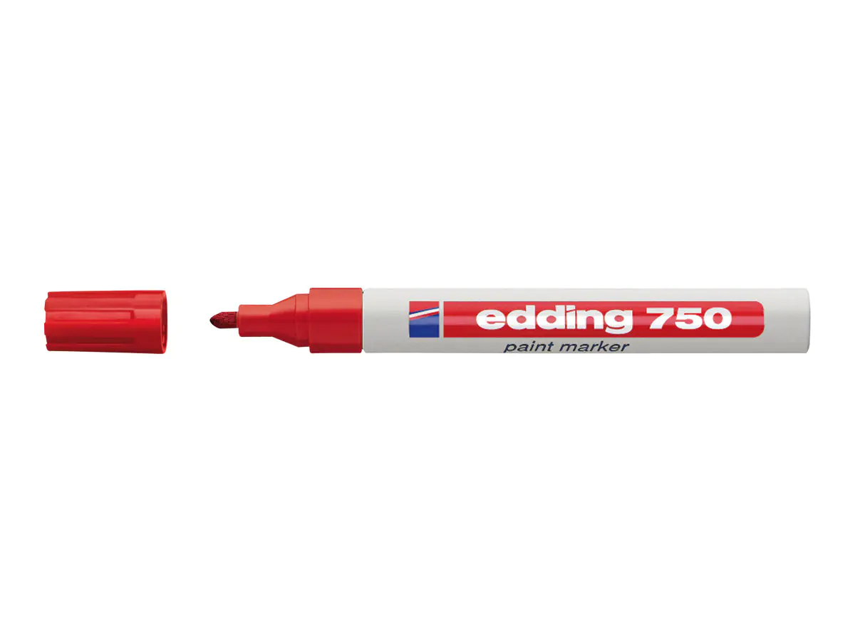 EDDING 750 paint - Marker - permanent - Rot 4-750002
