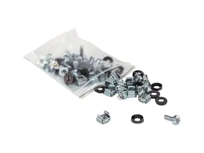 Intellinet Schraubensatz, 20er-Pack - Schrauben, Muttern und Unterlegscheiben für Rack - Silber