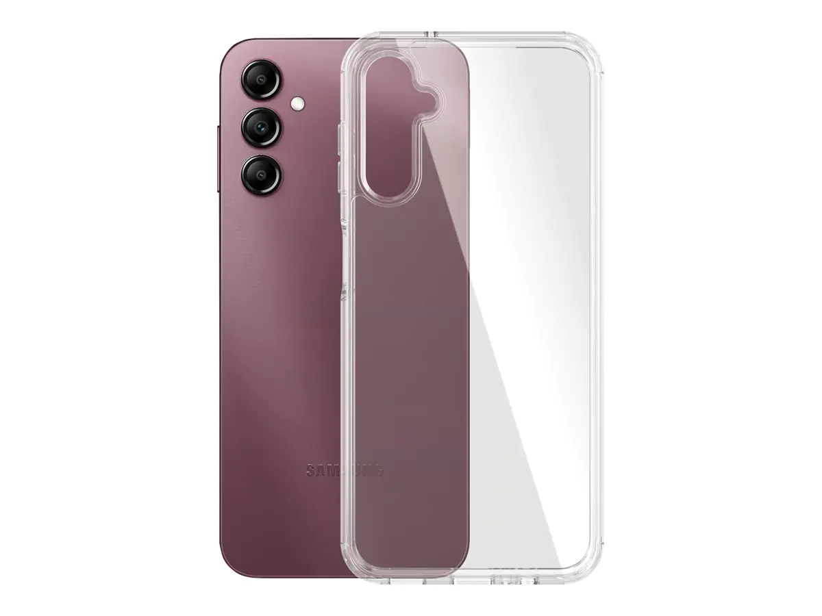 PanzerGlass HardCase - Clear Edition - hintere Abdeckung für Mobiltelefon - antibakteriell - Thermoplastisches Polyurethan (TPU) - durchsichtig - für Samsung Galaxy A14 5G