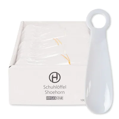 HYGOSTAR Schuhanzieher Kunststoff weiß 100 St./Pack. HYGOSTAR Schuhanzieher Kunststoff weiß 100 St./Pack.