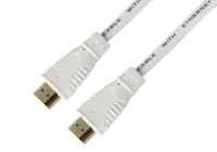 Techly High Speed HDMI Kabel mit Ethernet, weiß, 1m