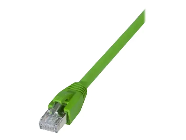 exertis Connect - Patch-Kabel - RJ-45 (M) zu RJ-45 (M) - 10 m - SFTP - CAT 6a - geschirmt, halogenfrei, ohne Haken - grün