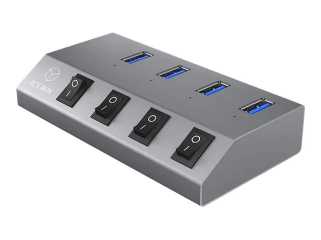 RaidSonic ICY BOX IB-HUB1405 - Hub - 4 x SuperSpeed USB 3.0 - Desktop