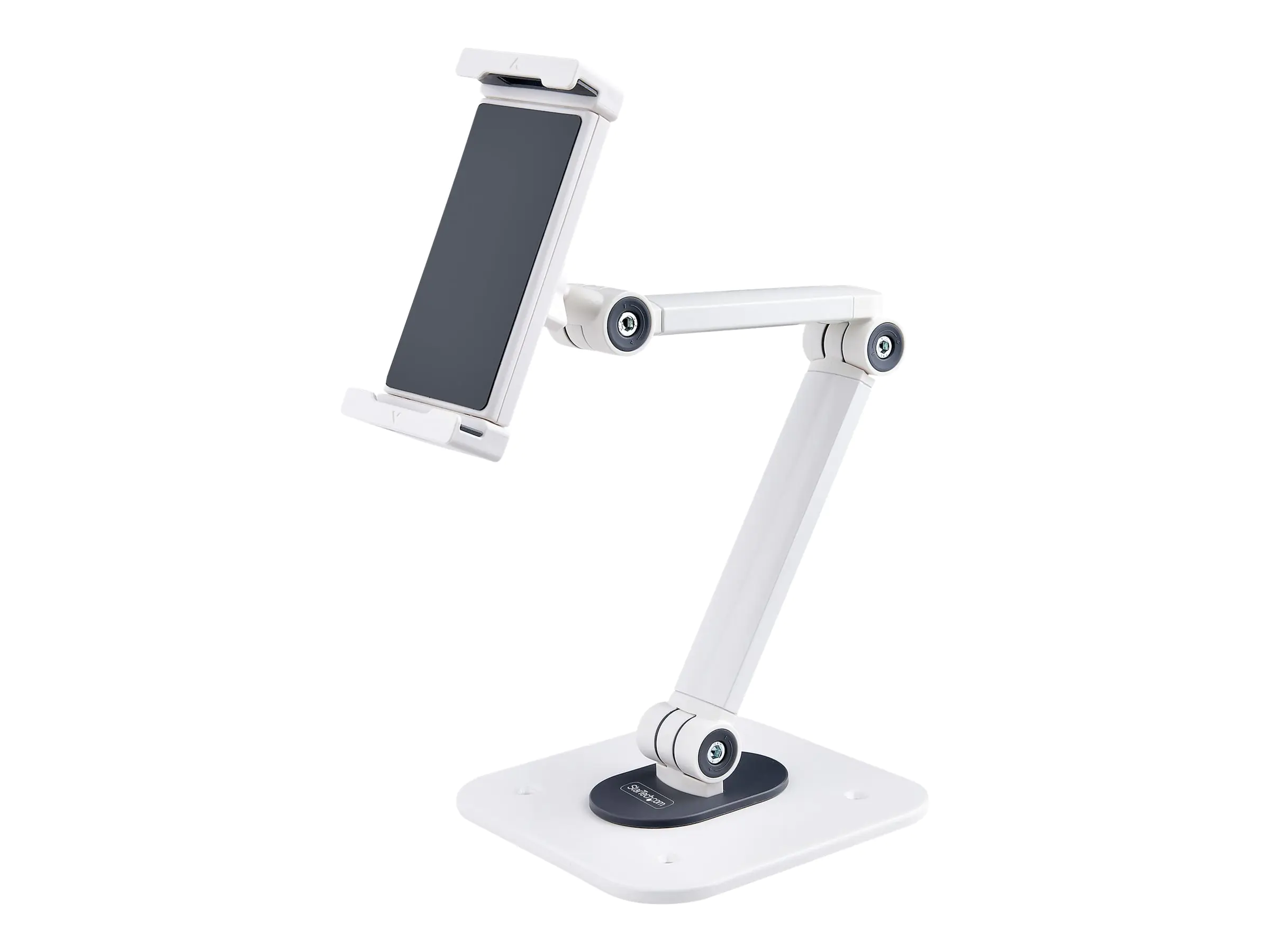 StarTech Adjustable Tablet Stand for Desk, Desk/Wall Mountable, Supports Up to 2.2lb, Universal Tablet Stand Holder for Desk, Articulating Tablet Mount with Pivot/Swivel/Rotate - Ergonomic Tablet Stand (ADJ-TABLET-STAND-W) - Aufstellung - für Tablett - Al StarTech Adjustable Tablet Stand for Desk, Desk/Wall Mountable, Supports Up to 2.2lb, Universal Tablet Stand Holder for Desk, Articulating Tablet Mount with Pivot/Swivel/Rotate - Ergonomic Tablet Stand (ADJ-TABLET-STAND-W) - Aufstellung - für Tablett - Al