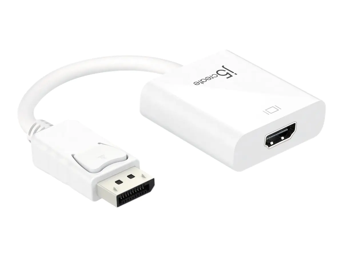 J5Create JDA154 - Videoadapter - DisplayPort männlich zu HDMI weiblich - 9 cm